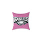 Pink Philadelphia Eagles Spun Polyester Pillow