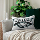 White Philadelphia Eagles Spun Polyester Lumbar Pillow