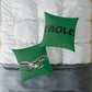 Green Retro Philadelphia Eagles Spun Polyester Pillow