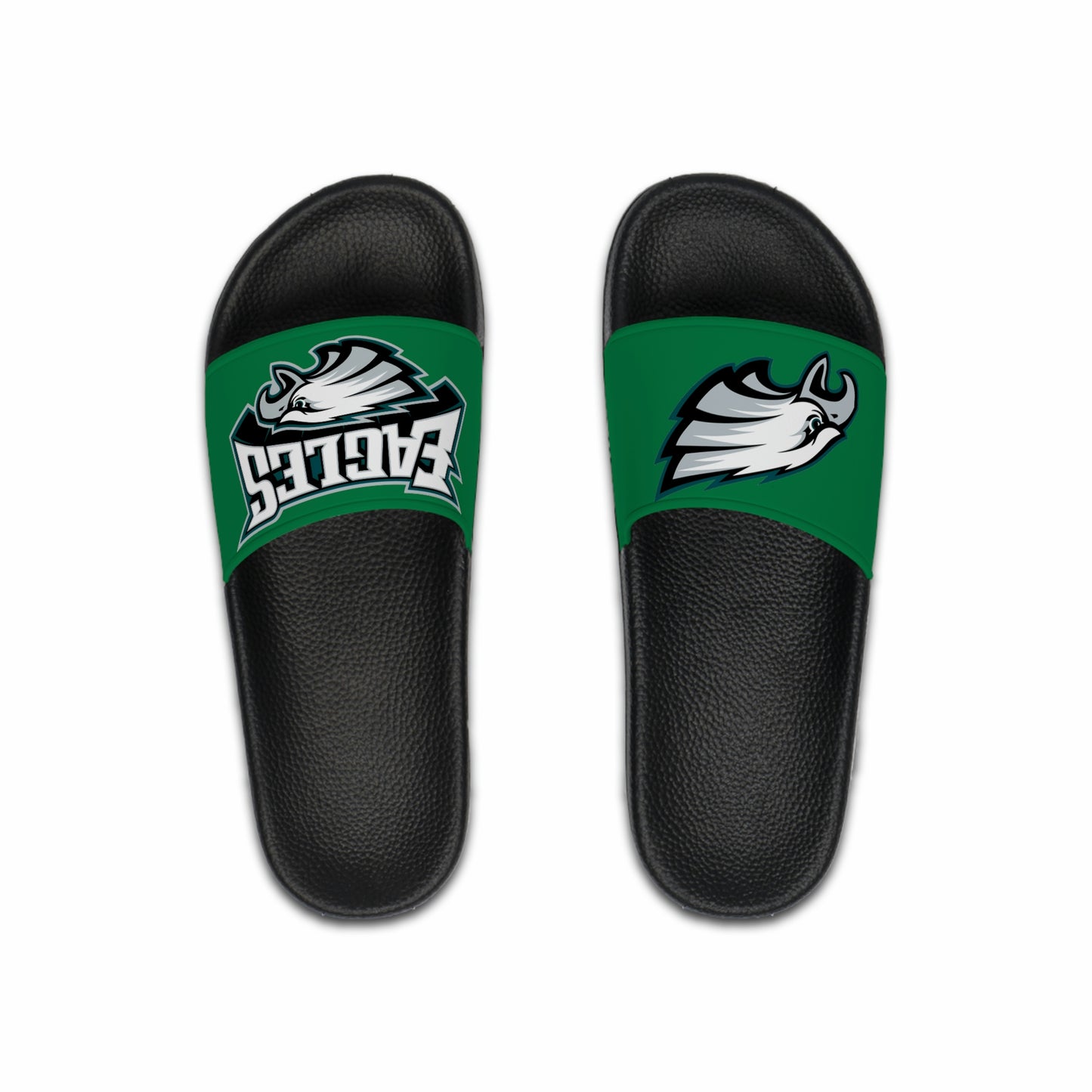 Green Men's Philadelphia Eagles Slide Sandals