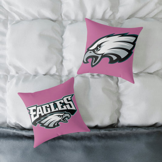 Pink Philadelphia Eagles Spun Polyester Pillow