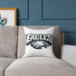 White Philadelphia Eagles Spun Polyester Pillow