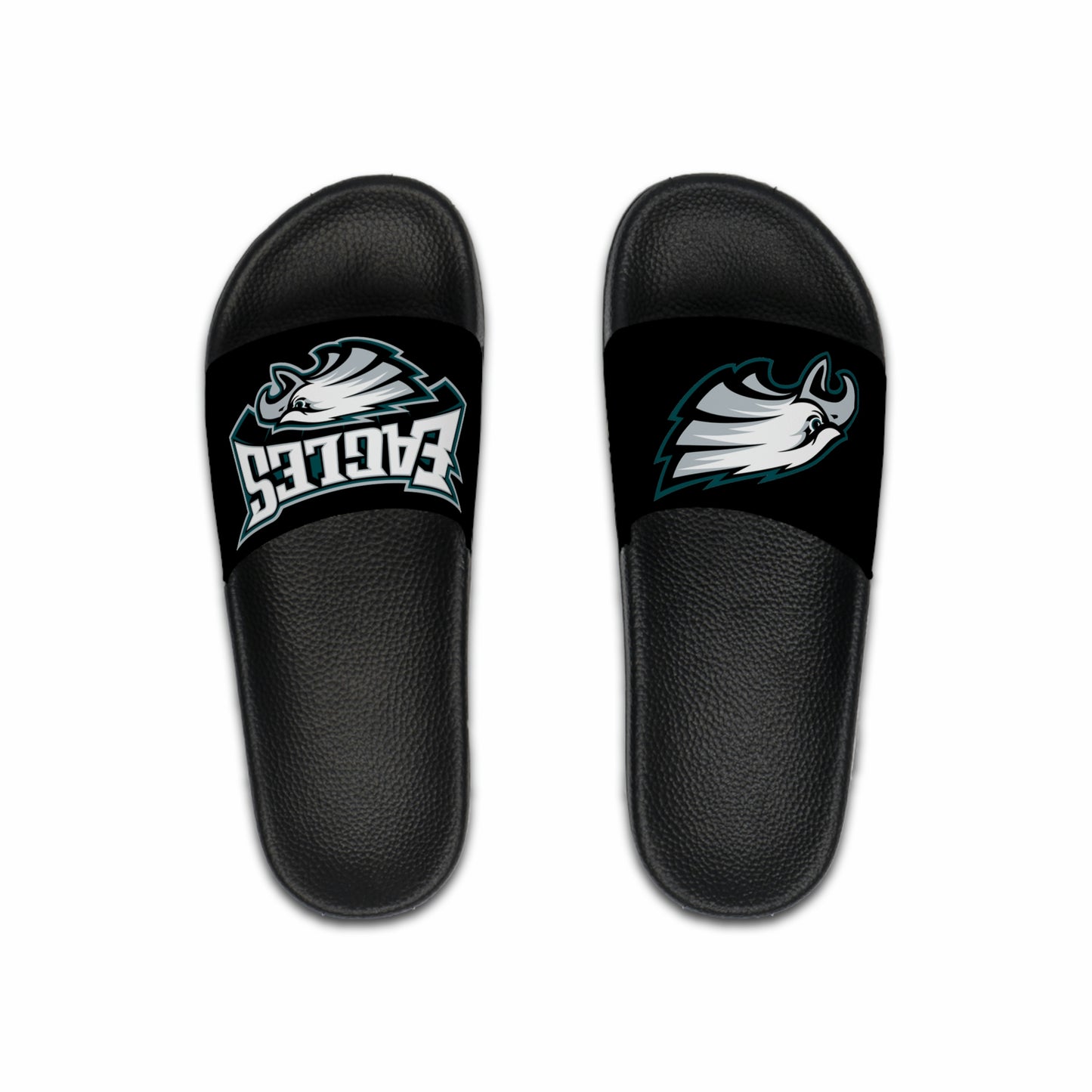 Black Men's Philadelphia Eagles Slide Sandals
