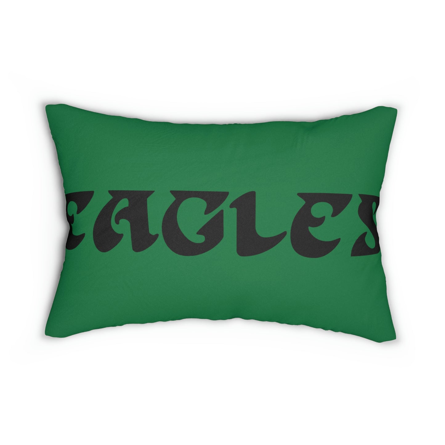 Green Retro Philadelphia Eagles Spun Polyester Lumbar Pillow