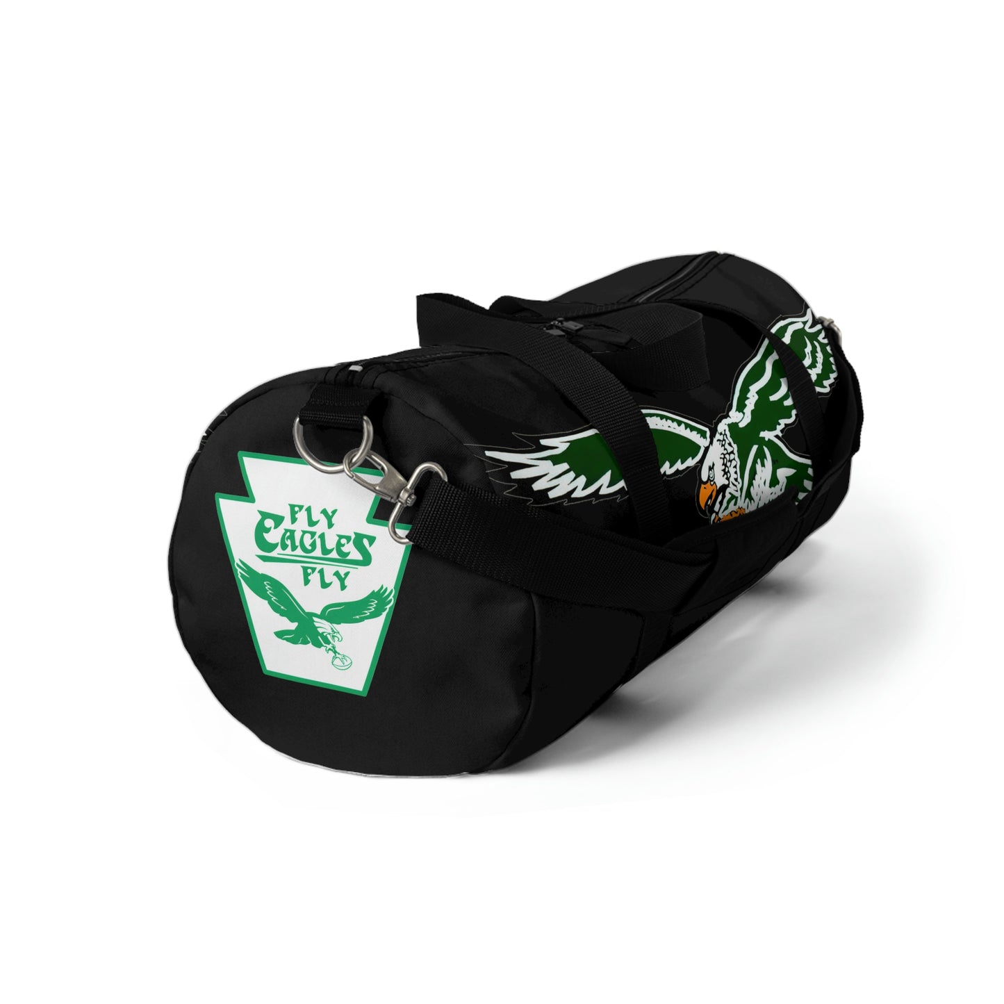 Black Retro Philadelphia Eagles Duffel Bag